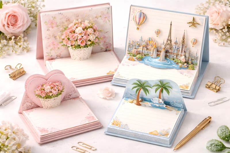3D Notebooks & Sticky Notes